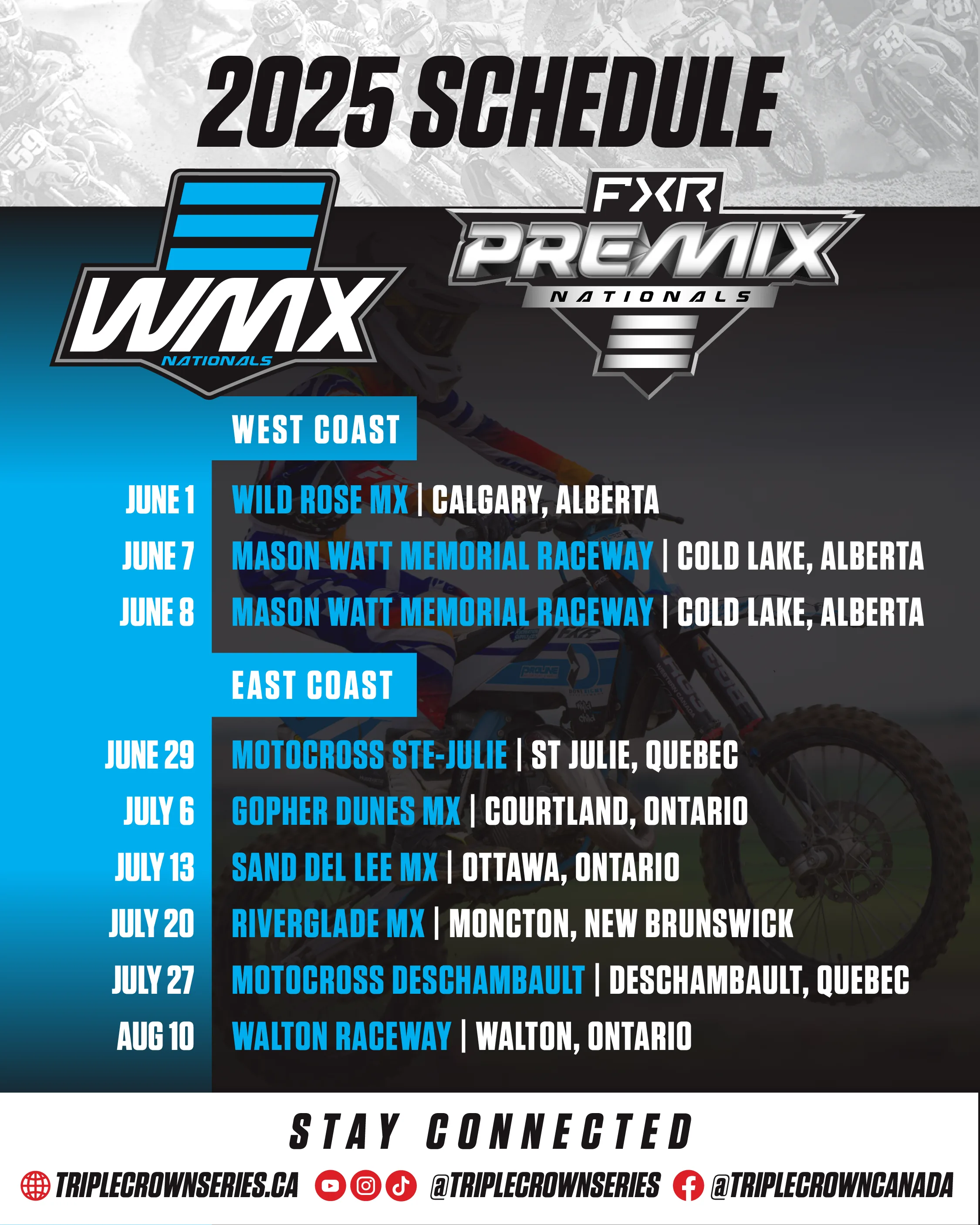 2025 WMX Premix Nationals schedule